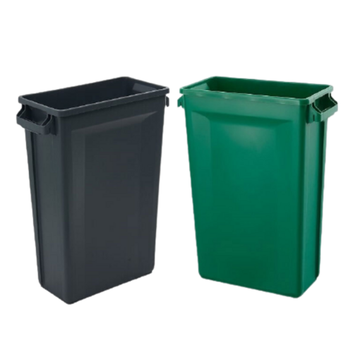 46L Svelte Slim Rectangular Container Waste Bin - 444 X 249 X 630mm(excluding Handle Size)