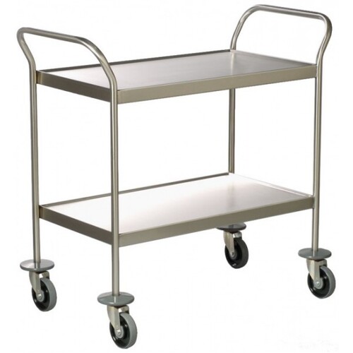 2 Tier Stainless Steel Multi Purpose Trolley - 900 x 490mm