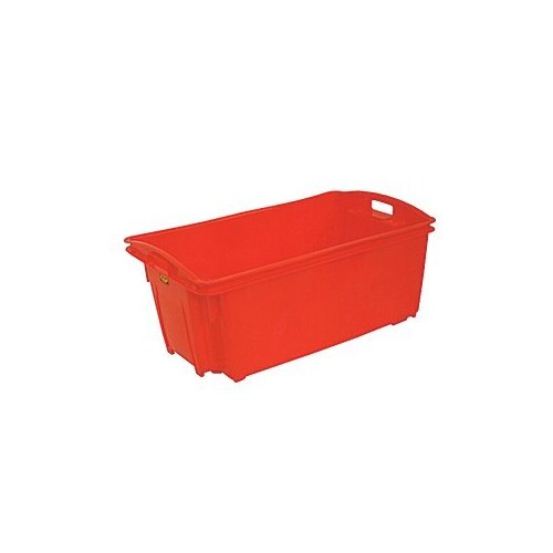 54L Plastic Stack & Nest Container - 711 x 438 x 316mm - Red