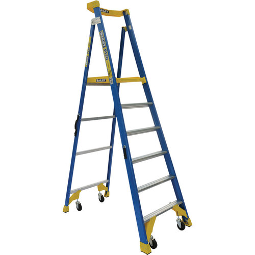 Bailey 6 Steps P170 Fibreglass Platform Step Ladder Job Station - 170kg Rated - 1.8m