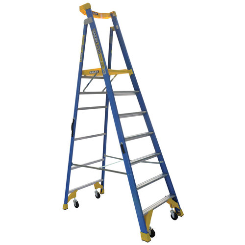Bailey 7 Steps P170 Fibreglass Platform Step Ladder Job Station - 170kg Rated - 2.03m