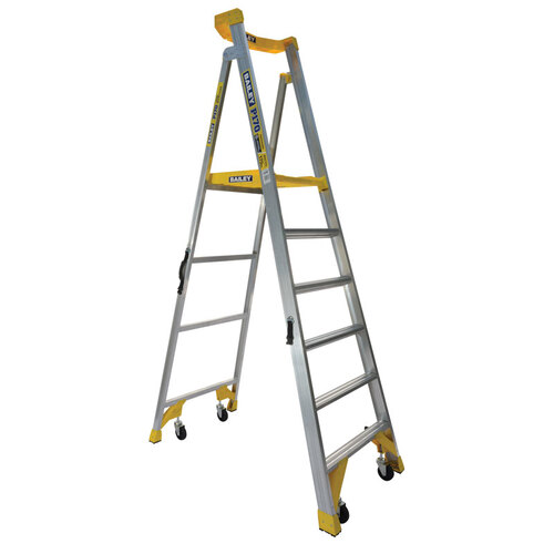 Bailey 6 Steps P170 Aluminium Platform Step Ladder Job Station - 170kg Rated - 1.8m