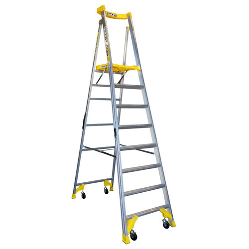 Bailey 8 Steps P170 Aluminium Platform Step Ladder Job Station - 170kg Rated - 2.3m