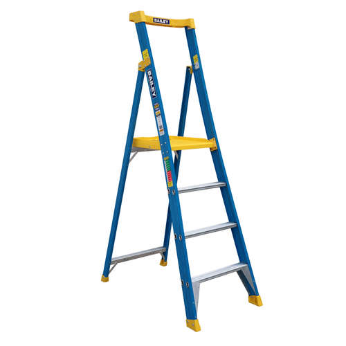 Bailey 4 Step 170kg Rated Fibreglass Platform Step Ladder