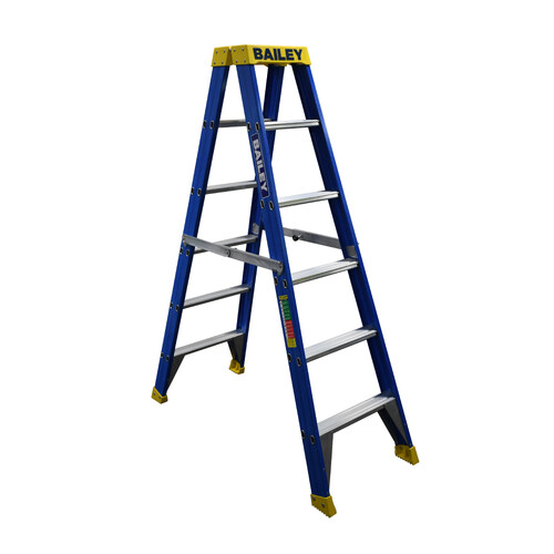 Bailey 150kg Rated 6 Step RFDS Fibreglass Double Sided Ladder