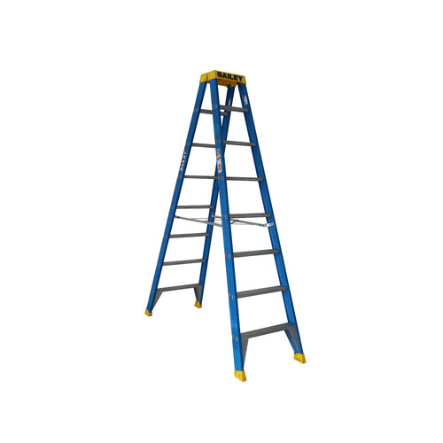 Bailey 150kg Rated 8 Step RFDS Fibreglass Double Sided Ladder