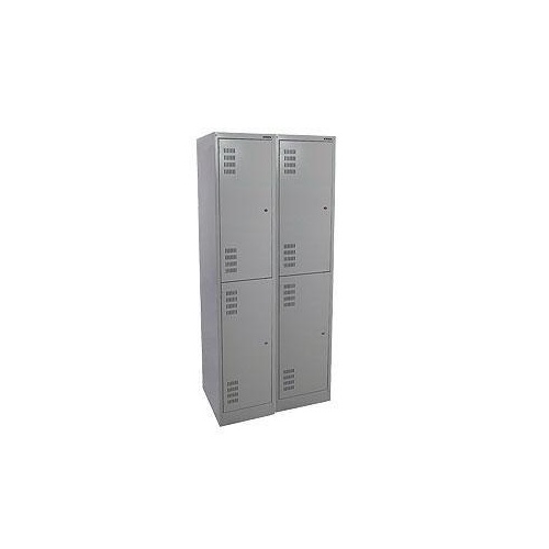 Locker - Steel - Brownbuilt (300) - 600 x 450 x 1800mm - 2 Tier - Bank of 2