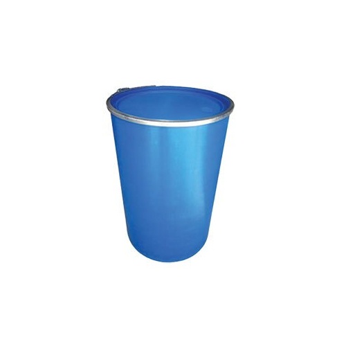 200L Drum Round Open Head With Clamp Ring Lid - Blue