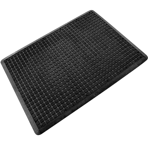 AIr Grid Anti Fatigue Safety Floor Mat - 900 x 1200 mm - Black / Black Border