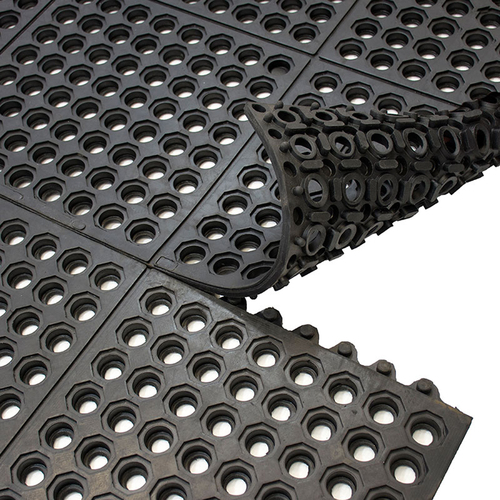 Anti Fatigue Comfort Link Holed Modular Floor Mat - Anti Slip - 900 x 900mm - General Purpose