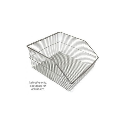 Storage Bin - EasyFit Chrome Wire Basket - W10 - 108 X 171 X 85 mm