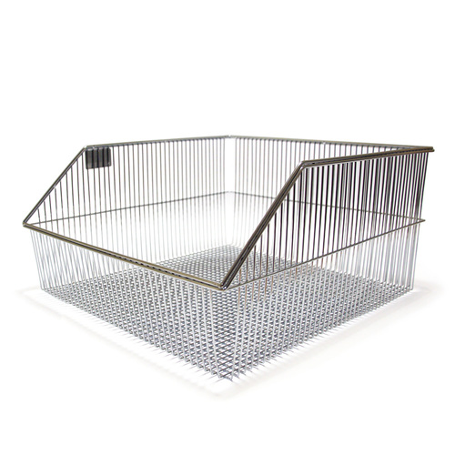 Storage Bin - EasyFit Chrome Wire Basket - W40 - 418 x 273 x 165 mm