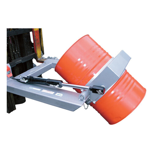 1 Tonne Industrial Drum Rotator - Forklift Attachment - Hydraulic - DC-R2