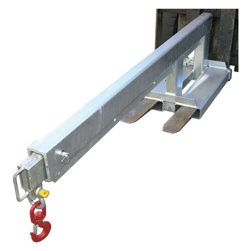 2500kg Rated Fixed Forklift Jib Attachment - Long