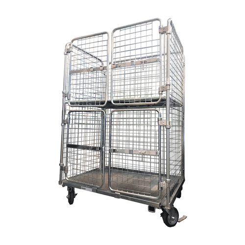 500kg Rated Stock Trolley Storage Cage - With Brakes - 1095 x 792 x 1700mm