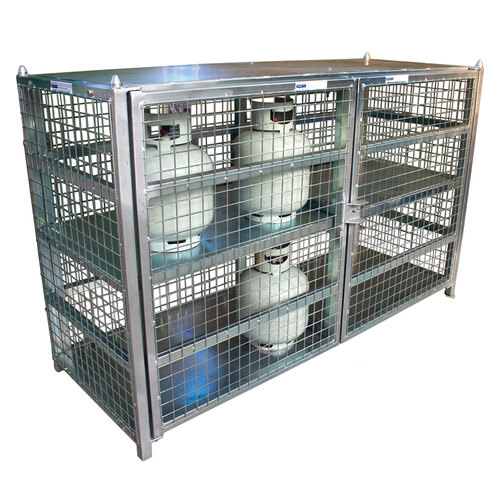 LPG Cylinder Storage Suits 24 x 9kg Rated BBQ Cylinder