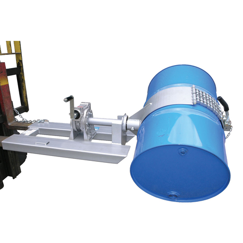 350kg Rated Forklift Drum Rotator Attachment