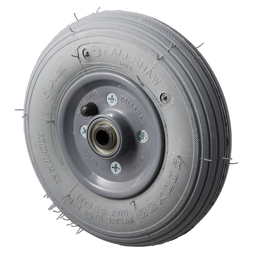 75kg Rated Pneumatic Wheel Tyre - Plastic centre 200mm x 50mm - 20mm Roller Bearing