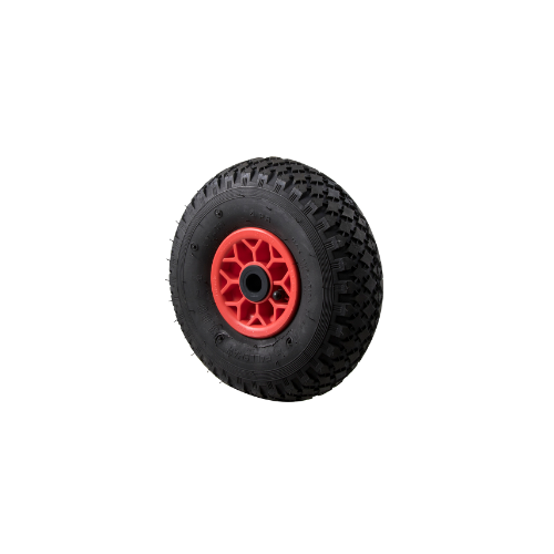 120kg Rated Pneumatic Wheel Tyre - Plastic Centre - 250mm x 70mm - Plain Bore