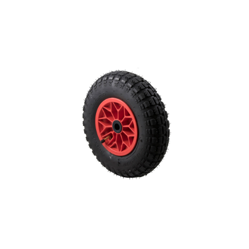 140kg Rated Pneumatic Wheel Tyre - Plastic Centre - 320mm x 80mm - Plain Bearing