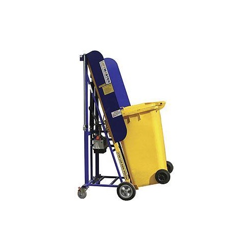 100kg Rated Wheelie Bin lifter Tipper - Manual - 1800mm Tip Height