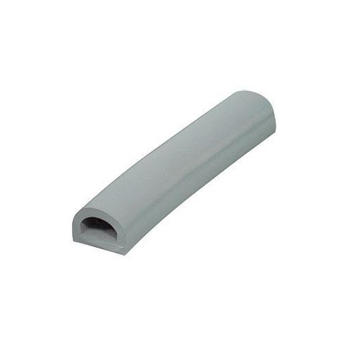 Buffer - D Section - Hollow - Pewter Grey - per 8 metre bag