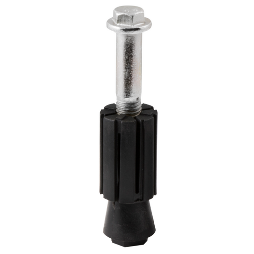 Expanding Adaptor with Pintle Bolt - Round - Tube ID 25.0mm to 28mm - Nylon - Stainless Steel