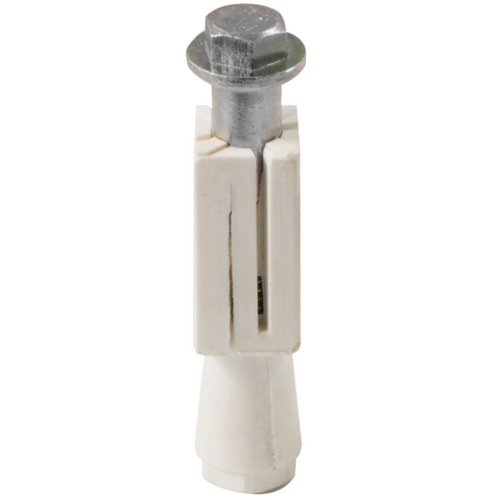 Expanding Adaptor with Pintle Bolt - Square - Tube ID 18.5mm to 21mm - Nylon - Stainless Steel