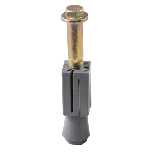 Expanding Adaptor with Pintle Bolt - Square - Tube ID 21.5mm to 24mm - Nylon