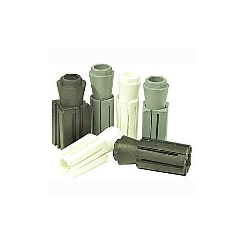 Expanding Adaptor with Pintle Bolt - Square - Tube ID 21.5mm to 24mm - Rubber - Stainless Steel