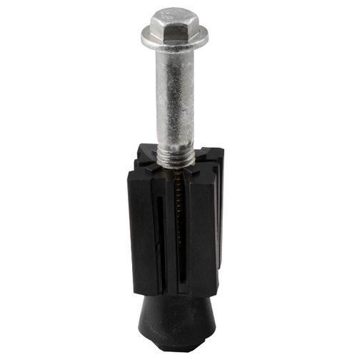 Expanding Adaptor with Pintle Bolt - Square - Tube ID 25.0mm to 28mm - Nylon - Stainless Steel