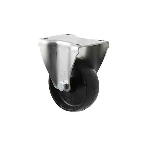 300kg Rated Industrial Castors - Nylon Wheel - 100mm - Plate Fixed - Roller Bearing