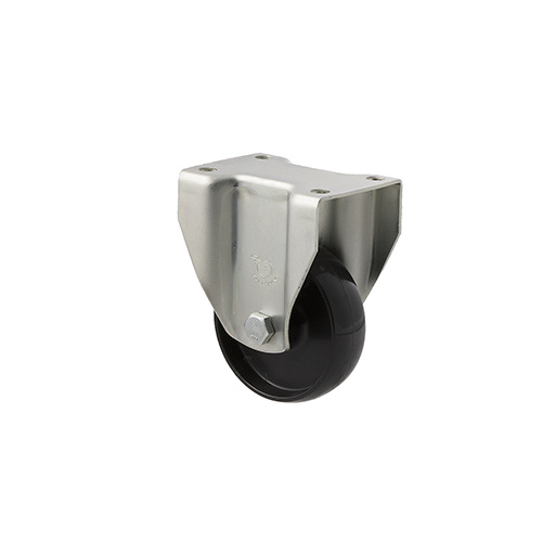 65kg Rated Light Duty Castor - Nylon Wheel - 75mm - Plate Fixed - Plain Bearing