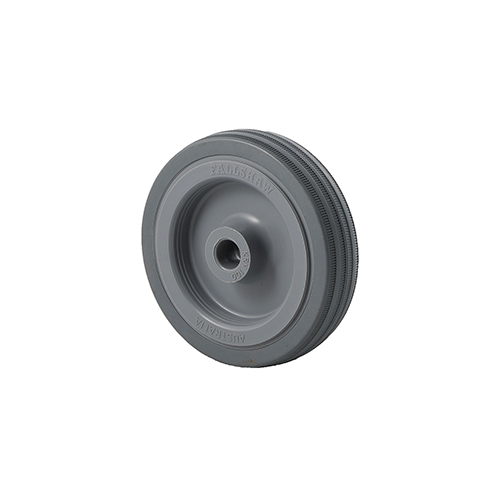 50kg Rated Grey Rubber Wheel - 100 x 23mm - Plain Bearing