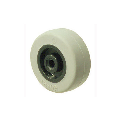 30kg Rated TPE Thermo Plastic Elastomer Wheel - 50 x 20mm - Plain Bearing