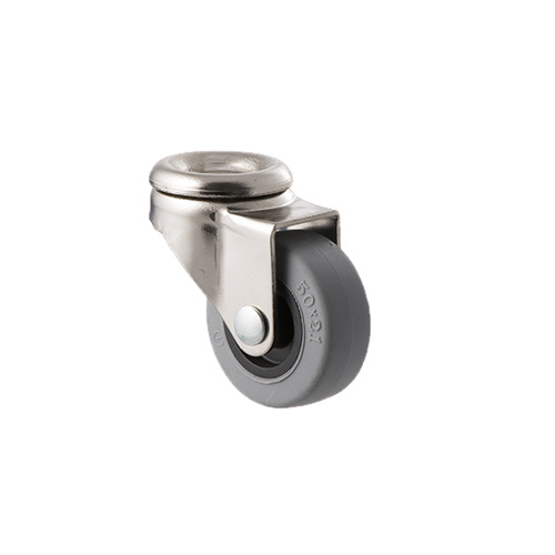 30kg Rated Castor - TPE Wheel - 50 x 20mm - Bolt Hole Swivel