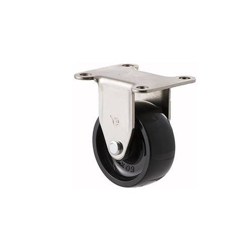 30kg Rated Castor - Nylon Wheel - 50 x 20mm - Plate Fixed