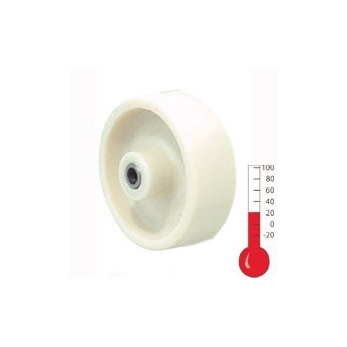 70kg Rated High Temp Nylon Wheel - 75 x 32mm - (150° Celsius to 210° Celsius)
