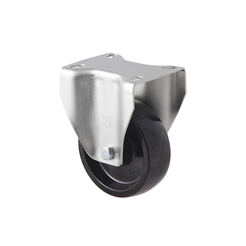 125kg Rated High Low Temp Castor - Phenolic Wheel - 100mm - Fixed - 100°C to 300°C - ISO