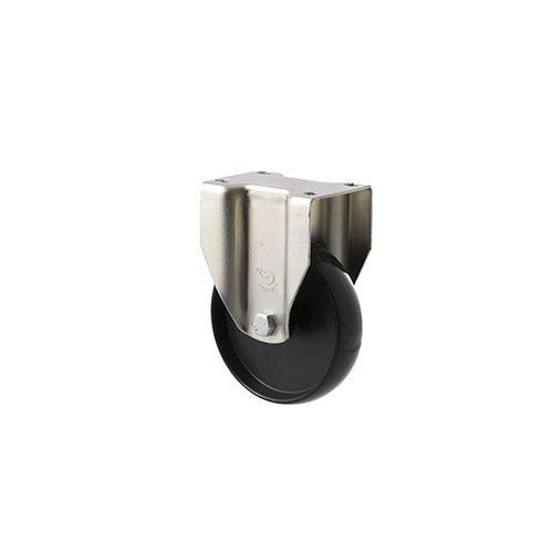 150kg Rated Industrial Castor - Nylon Wheel - 100mm - Plate Fixed - Plain Bearing - NA