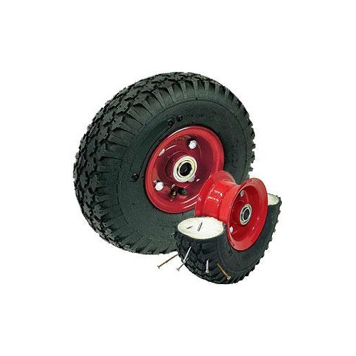 Semi Pneumatic Wheel - Steel Centre- 265mm x 70mm - Deep Groove Bearing