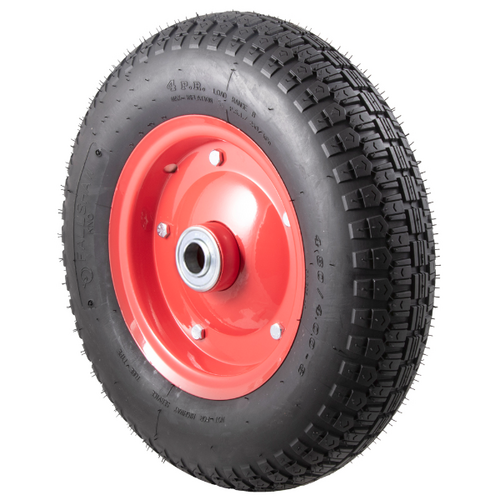 Semi Pneumatic Wheel - Steel Centre- 400mm x 100mm - Deep Groove Bearing