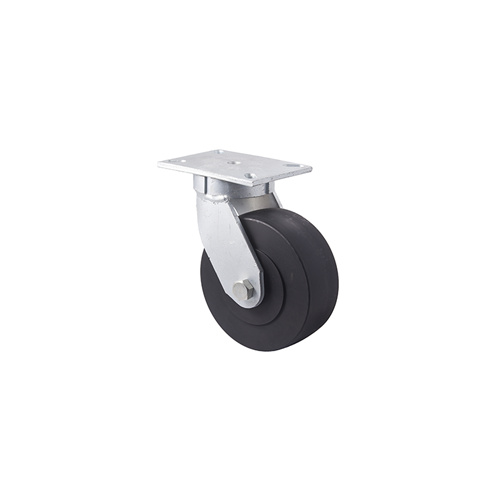 2450kg Rated Industrial Castor - Polymer Wheel - 200mm - Plate Swivel - Ball Bearing