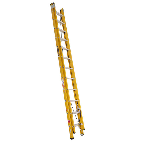 Extension Ladder 130kg Rated Industrial Fibreglass 3.7m - 6.5m (12ft - 21ft)