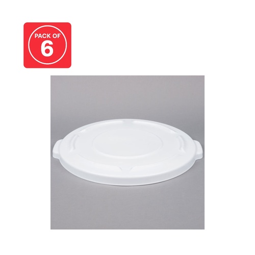 6 Pack BRUTE 20 Gal Lid - White