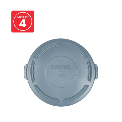 4 Pack BRUTE 44 Gal Lid - Gray