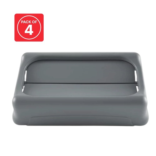 4 Pack Slim Jim Black Drop Shot Rubbish Lid - Gray
