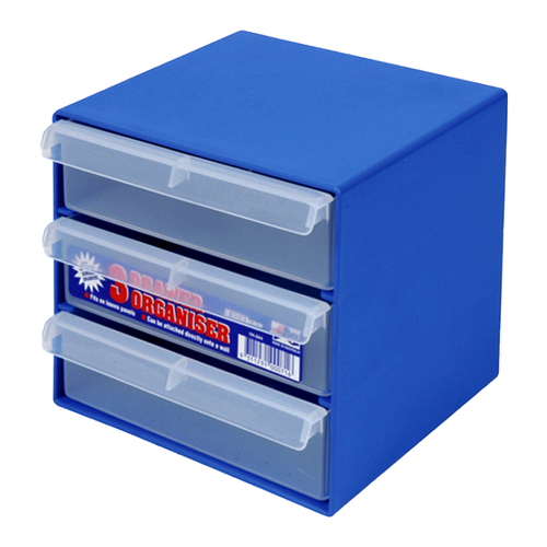 Fischer Storage Drawer Organiser - 3 Drawer