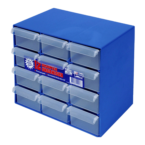 Fischer Storage Drawer Organiser - 12 Drawer
