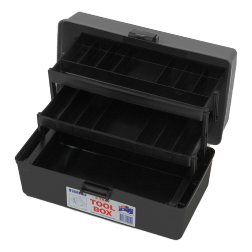 Fischer 2 Trays Utility Tool Box - Cantilever Trays - 328 x 190 x 160mm